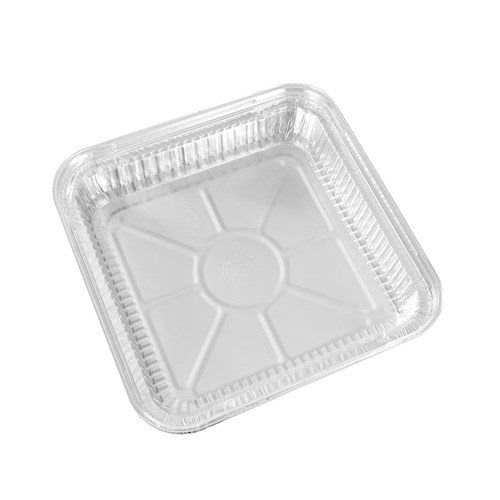 FOIL TRAY W/ PLASTIC LID 4PK