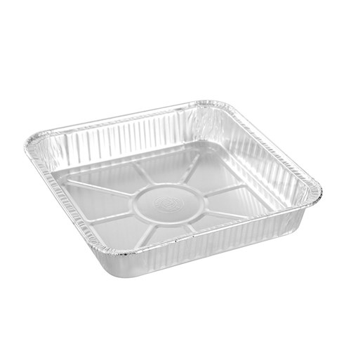 FOIL TRAY W/ PLASTIC LID 4PK