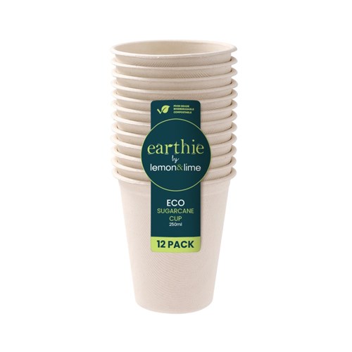 ECO SUGARCANE CUP 12PK 250ML