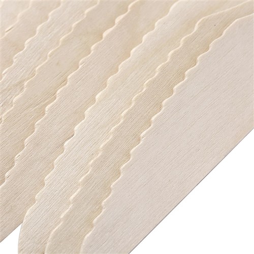ECO WOODEN KNIVES 16.5CM 12PK