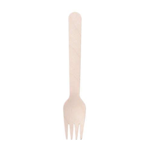 ECO WOODEN FORKS 15.5CM 12PK