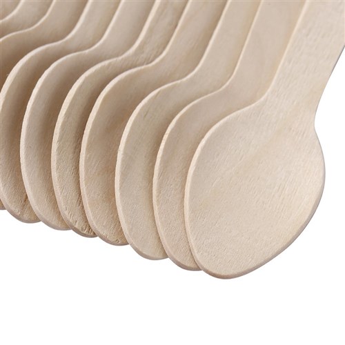 ECO WOODEN TEA SPOONS 11CM