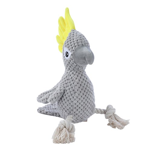COCKATOO PLUSH TOY GREY