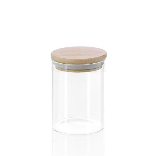 CAMDEN GLASS JAR BAMBOO LID