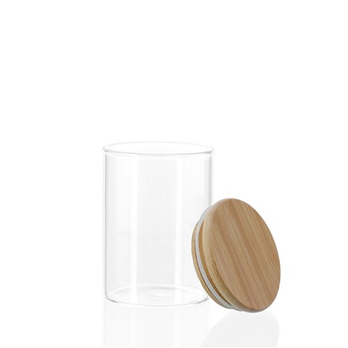 CAMDEN GLASS JAR BAMBOO LID