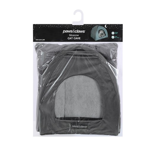 LUX VELVET CAT CAVE DK. GREY