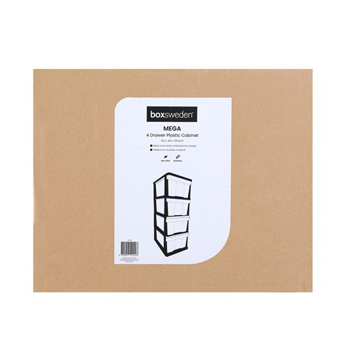 MEGA 4 DRAWER PLASTIC CABINET