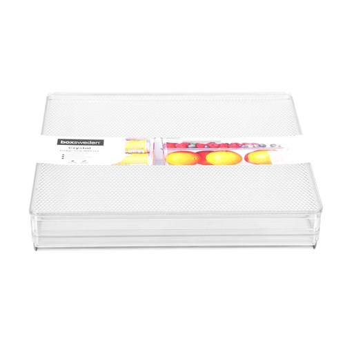 CRYSTAL FRIDGE TRAY W/LID