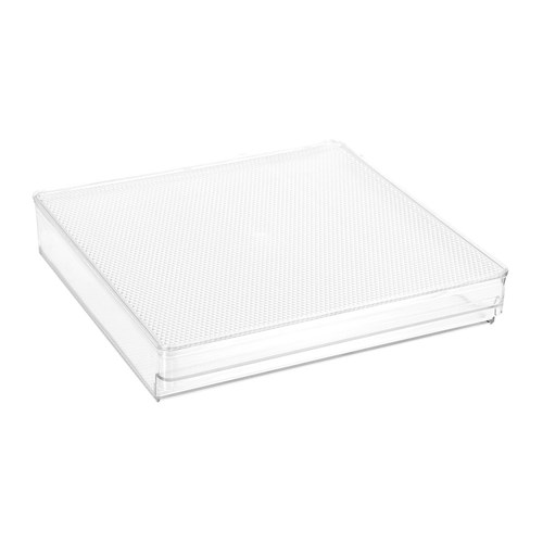 CRYSTAL FRIDGE TRAY W/LID