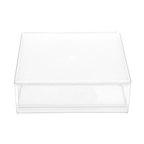 CRYSTAL FRIDGE TRAY W/LID