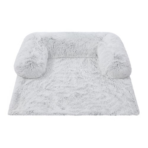 CALMING PLUSH LOUNGER SILVER