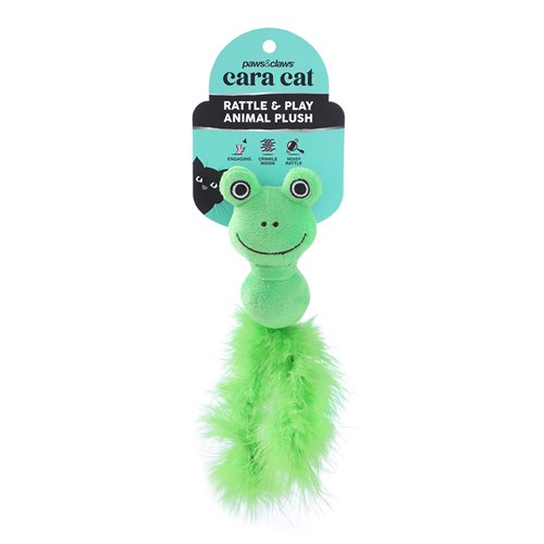 CARA CAT RATTLE BELLY PLUSH