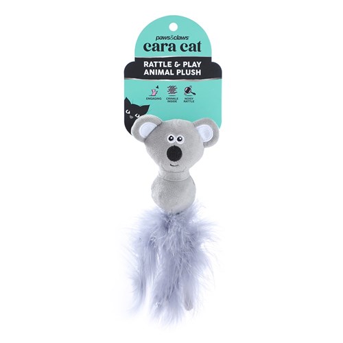 CARA CAT RATTLE BELLY PLUSH