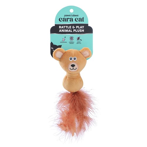 CARA CAT RATTLE BELLY PLUSH