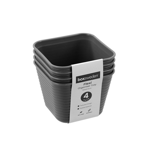 FLEXIBLE ORGANISER TRAY 4PK