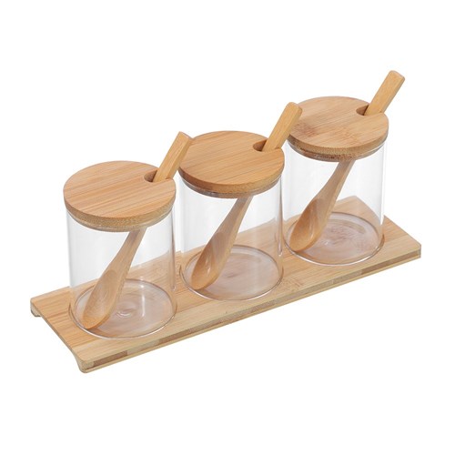 CAMDEN GLASS SPICE JAR 3PC SET