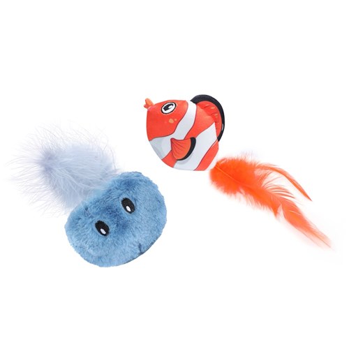 CARA CAT SEA LIFE CAT TOY 2PK