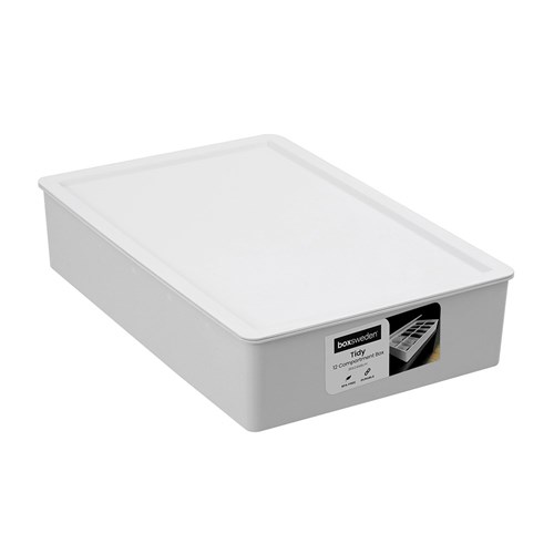 TIDY 12 COMPARTMENT BOX LIDDED
