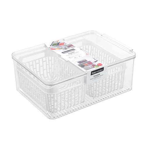 CRYSTAL DUAL VEGETABLE STORER