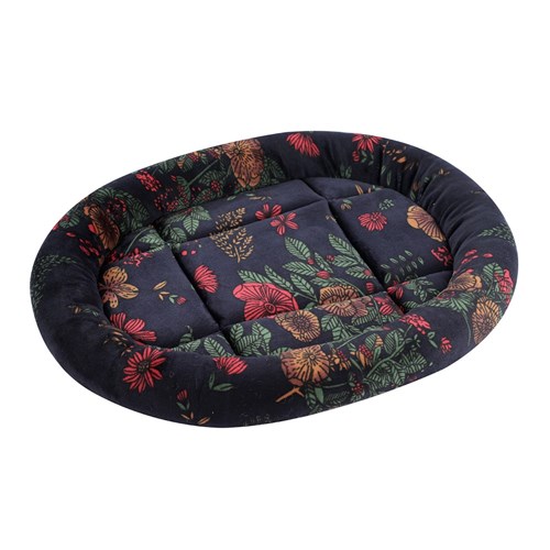 FLORAL CAT BED OVAL
