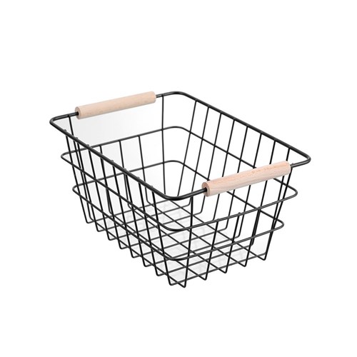 TOSKA WIRE BASKET BEECH HANDLE