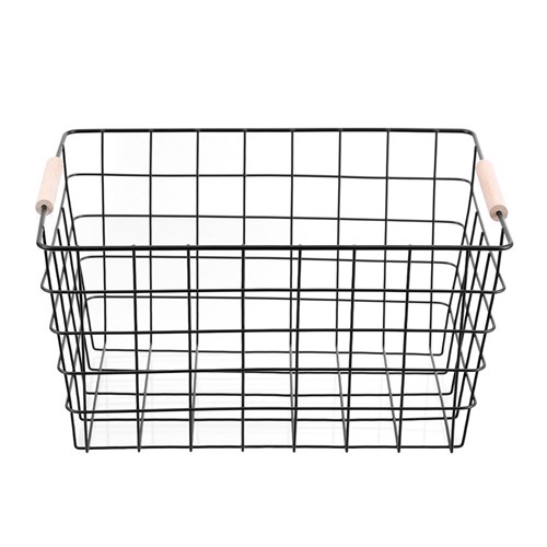 TOSKA WIRE BASKET BEECH HANDLE