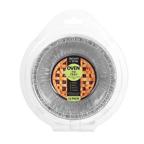 FOIL PIE TRAYS 13CM 12PK