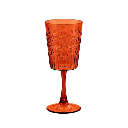 FLORAL DECO WINE GOBLET 390ML
