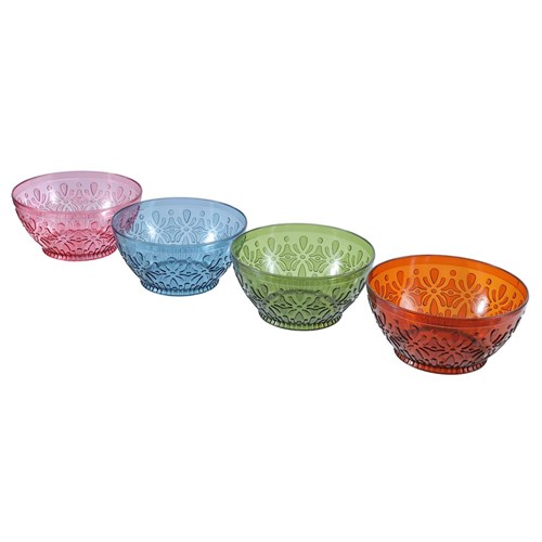 FLORAL DECO SALAD BOWL 24CM