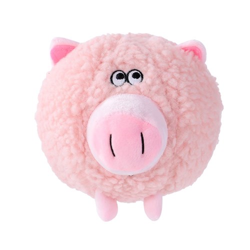 PLUSH ROUND ANIMAL 2 ASSTD