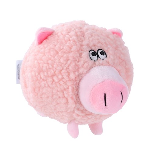 PLUSH ROUND ANIMAL 2 ASSTD