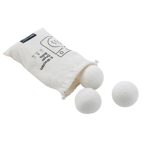 WOOL DRYER BALLS 6PK 6CM