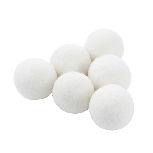 WOOL DRYER BALLS 6PK 6CM