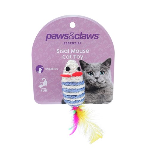 SISAL MOUSE CAT TOY