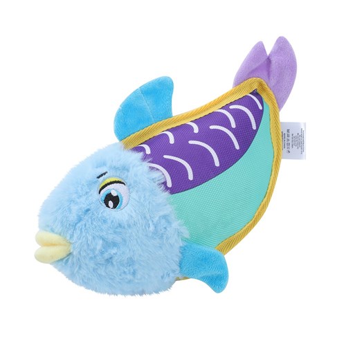 PLUSH FISH DOG TOY 25X13CM