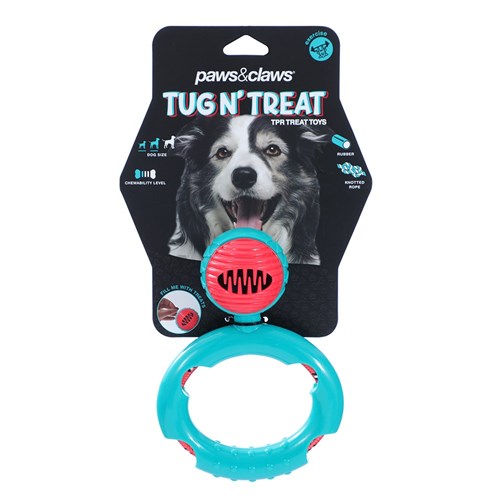 TUG N' TREAT TPR + ROPE TOY