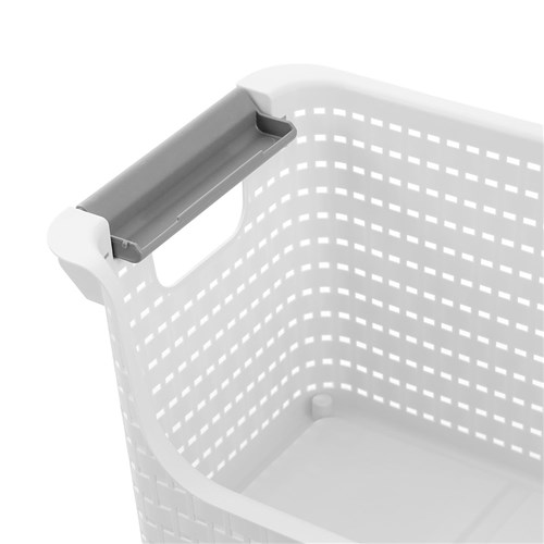 WOVEN STACKABLE BASKET