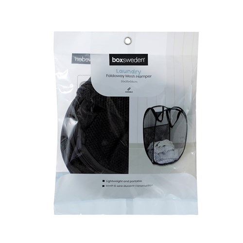 MESH LAUNDRY FOLDAWAY HAMPER