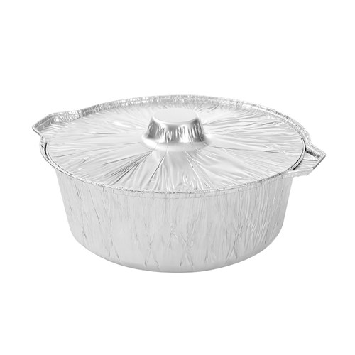 FOIL BBQ POT 5.5L 2PK 34CM