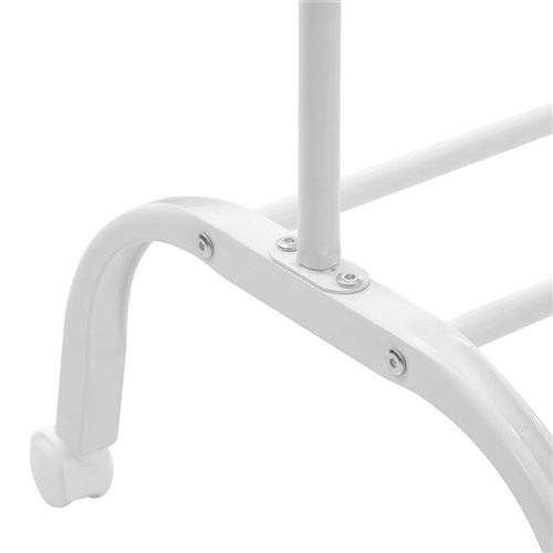 METAL GARMENT RACK WITH WHEELS