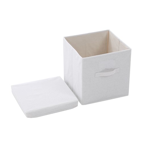 KLOSET LINEN STORAGE BOX W/LID