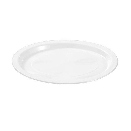 REUSABLE PLASTIC OVAL PLATE