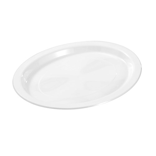 REUSABLE PLASTIC OVAL PLATE