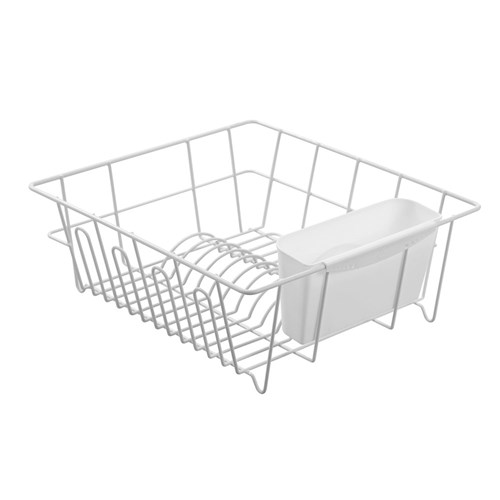 WIRE DISH RACK W/ CUTLERY