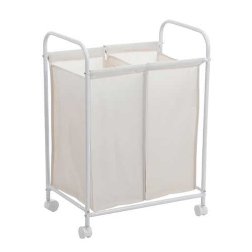 LAUNDRY 2 SECTION CART