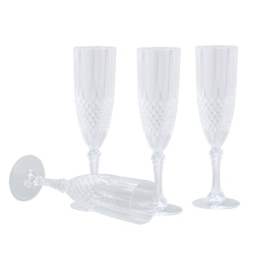 CRYSTAL DECO CHAMPAGNE FLUTE