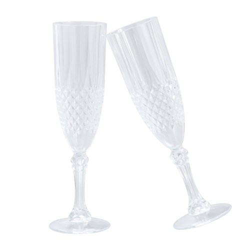 CRYSTAL DECO CHAMPAGNE FLUTE