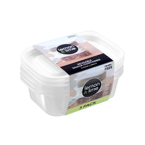 REUSABLE LUNCH CONTAINER RECT