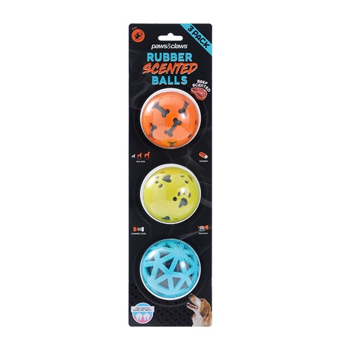 TPR SCENTED BALLS 3PK 7CM