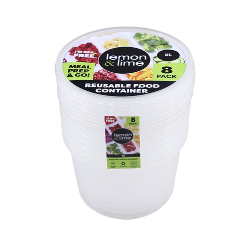 REUSABLE FOOD CONTAINERS 8PK